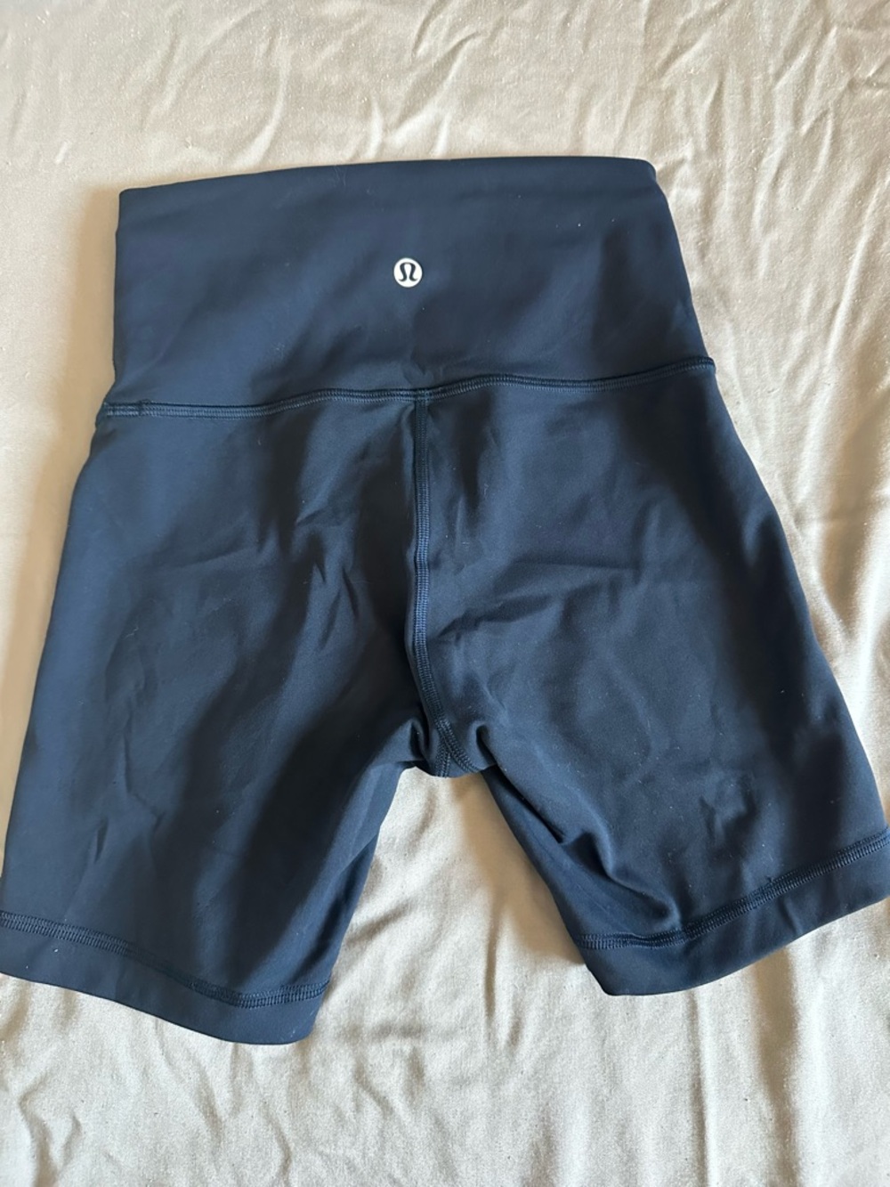 lululemon athletica Navy Wunder Train High-Rise Bike Shorts